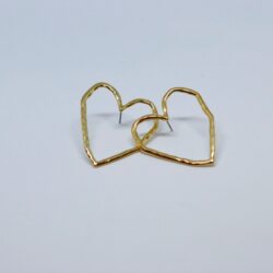 Aretes corazón de melón
