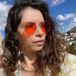 Gafas para sol rosas