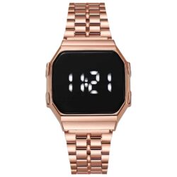Reloj metálico oro rosa